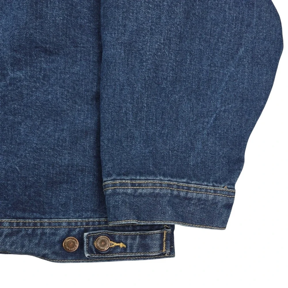 Wrangler Rugged Wear Denim Jacket Mens 4X Blue Trucker Cotton Western Workwear